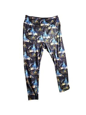 Disney leggings pants Curvy Ambrié Polyester Spandex pajama fiftieth anniversary